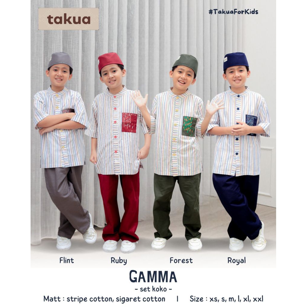 setelan koko anak Gamma by takua