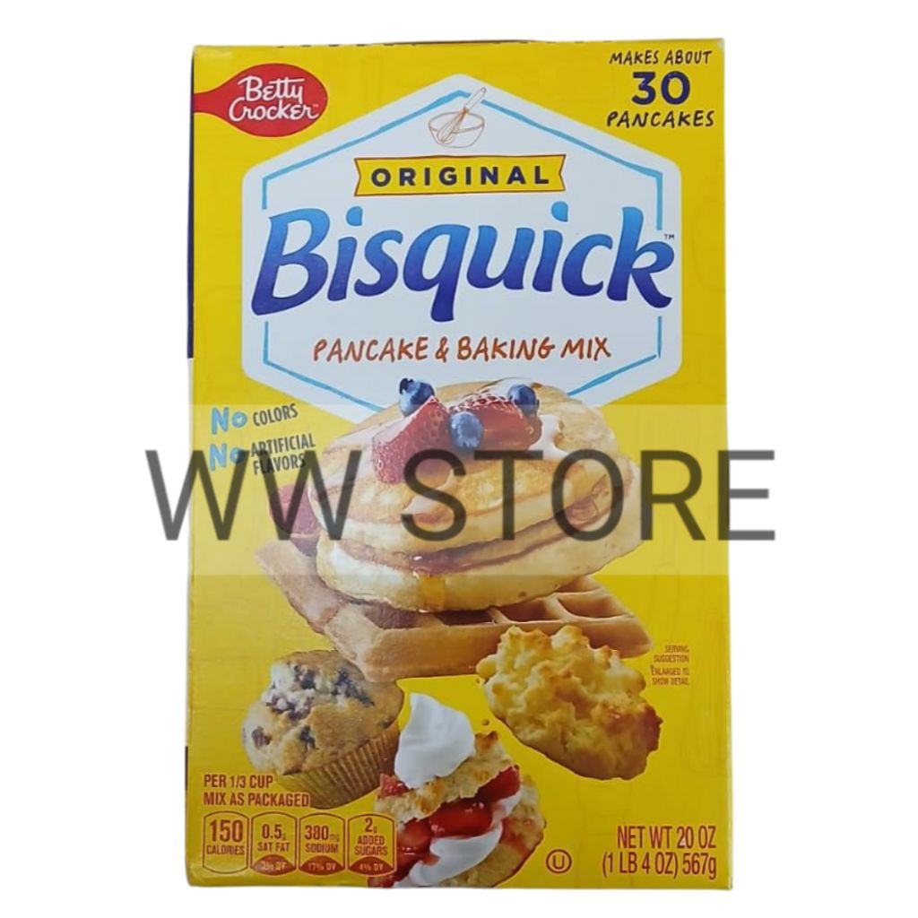 

Premiks untuk panekuk USA Betty Crocker ORIGINAL Bisquick PANCAKE & BAKING MIX 567g