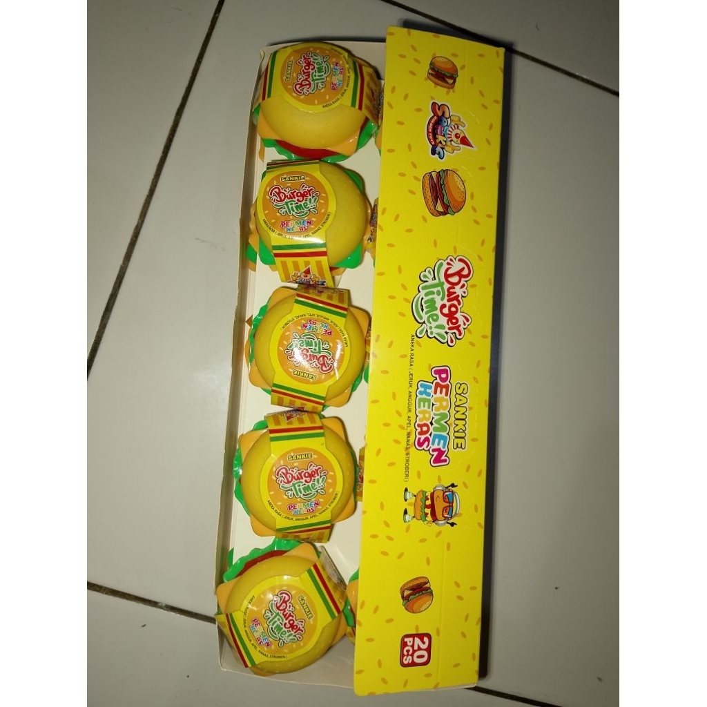 

Permen Murah Karakter Burger isi 20 pcs 1 kotak
