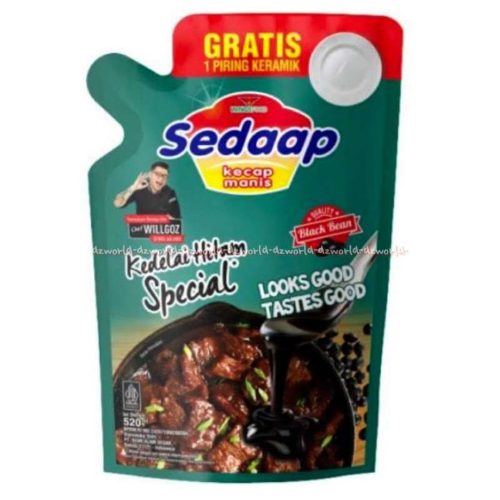 

SEDAAP Kecap Manis Kedelai Hitam Spesial Pouch reffil 728ml