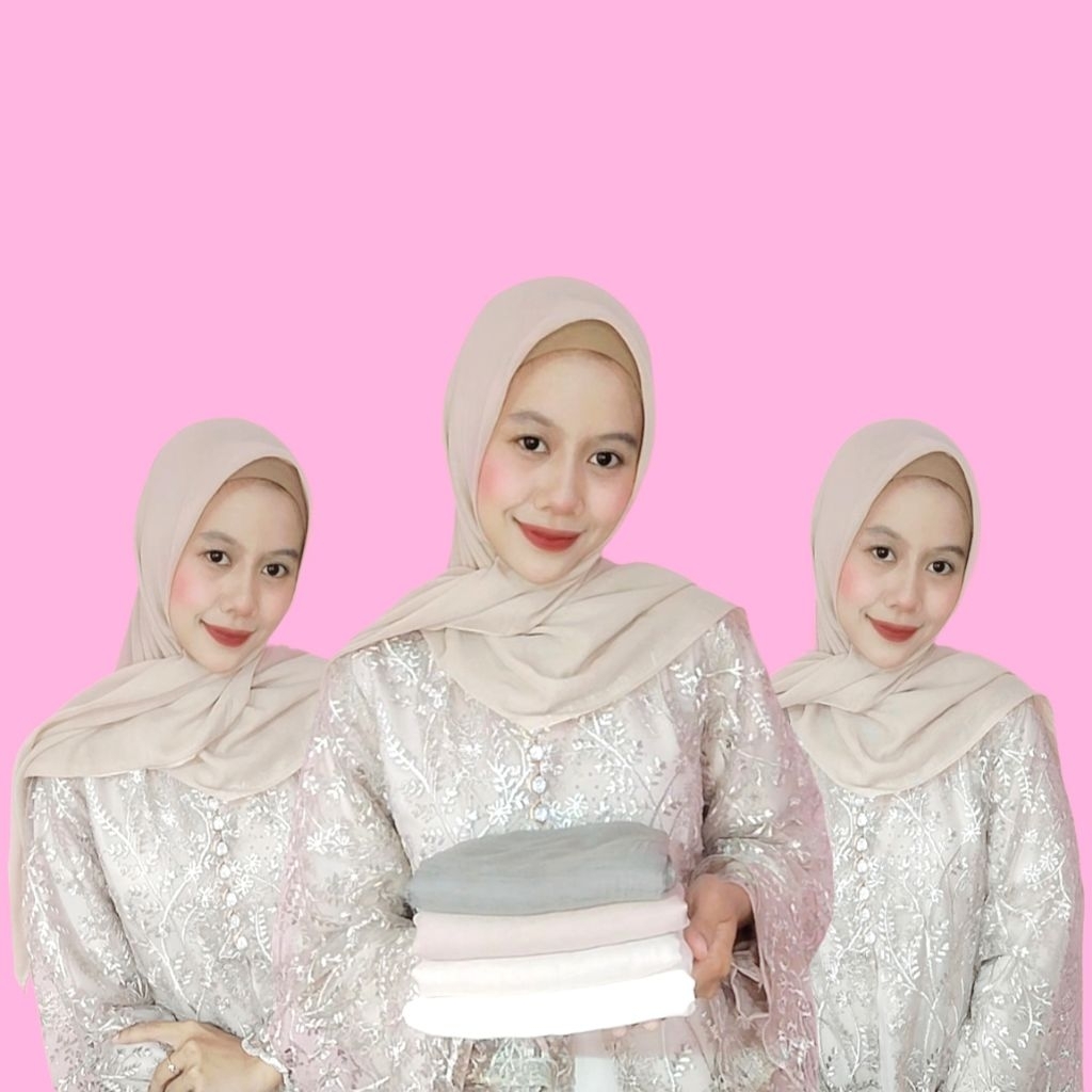 Hijab Segi Empat Paris Jadul Ori Varisha/Hijab Paris Segi Empat/Paris Jadul Polos/Jilbab Paris Varis