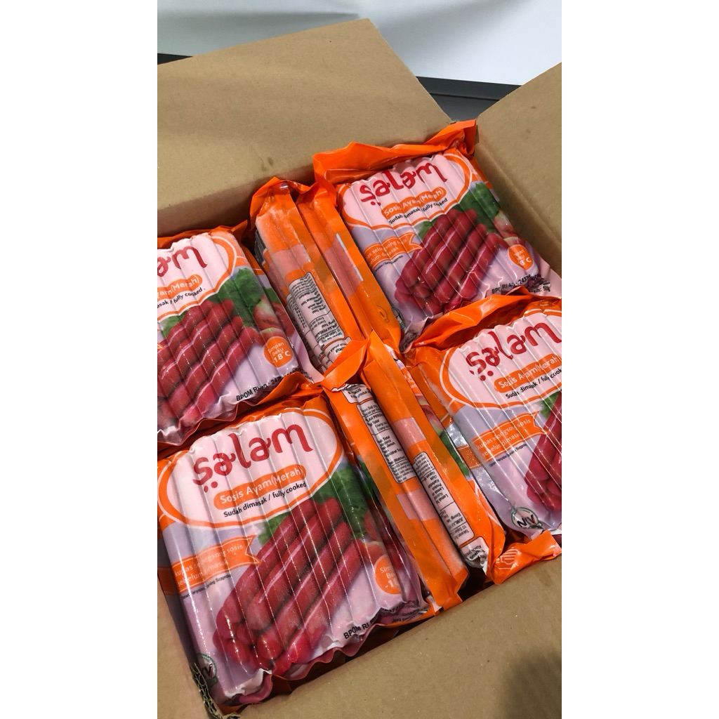 

Sosis salam Merah long berat 500gr