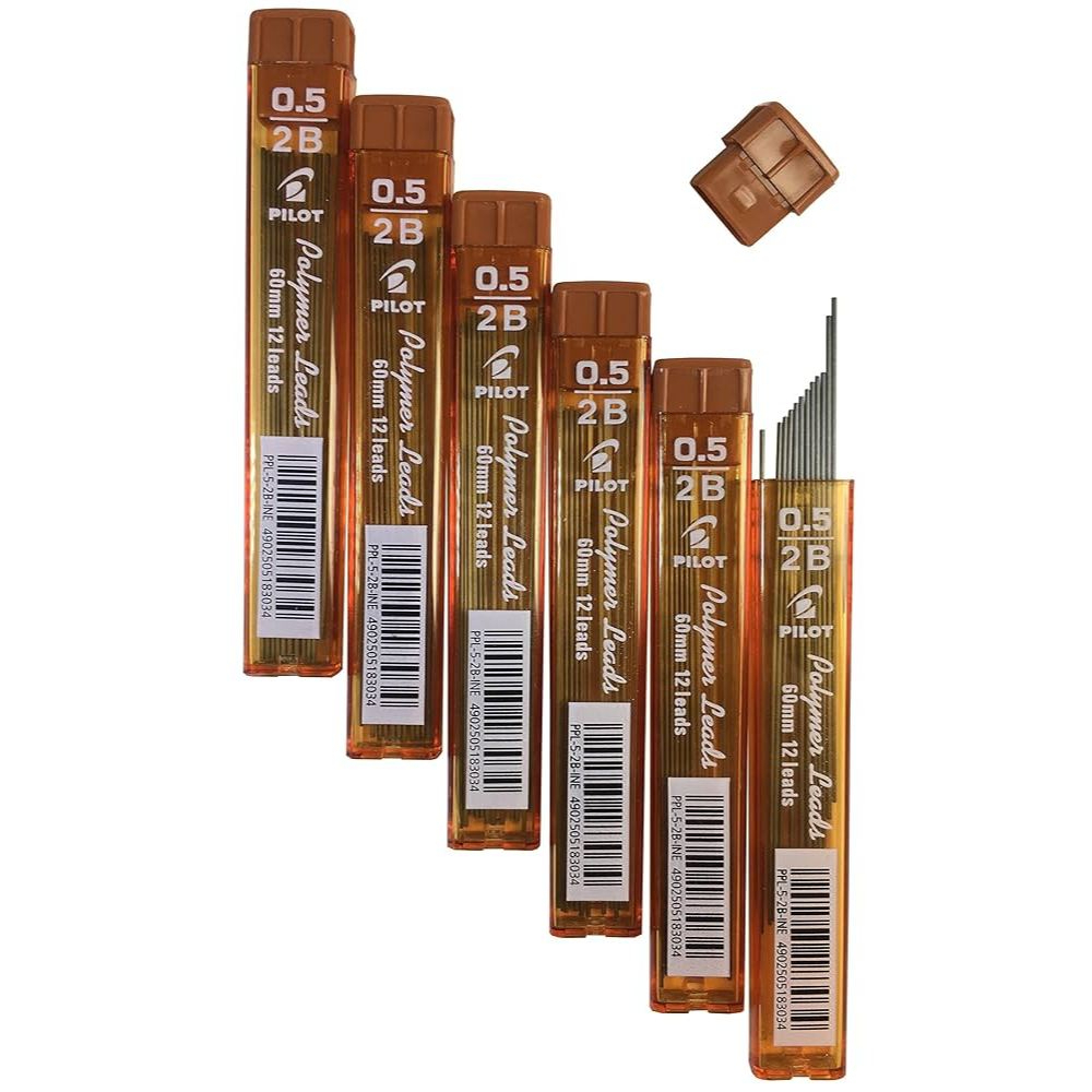 

Isi Pensil 2B PILOT Polymer Leads 0.5x60mm Original 1 Pack ISI 12 Pcs