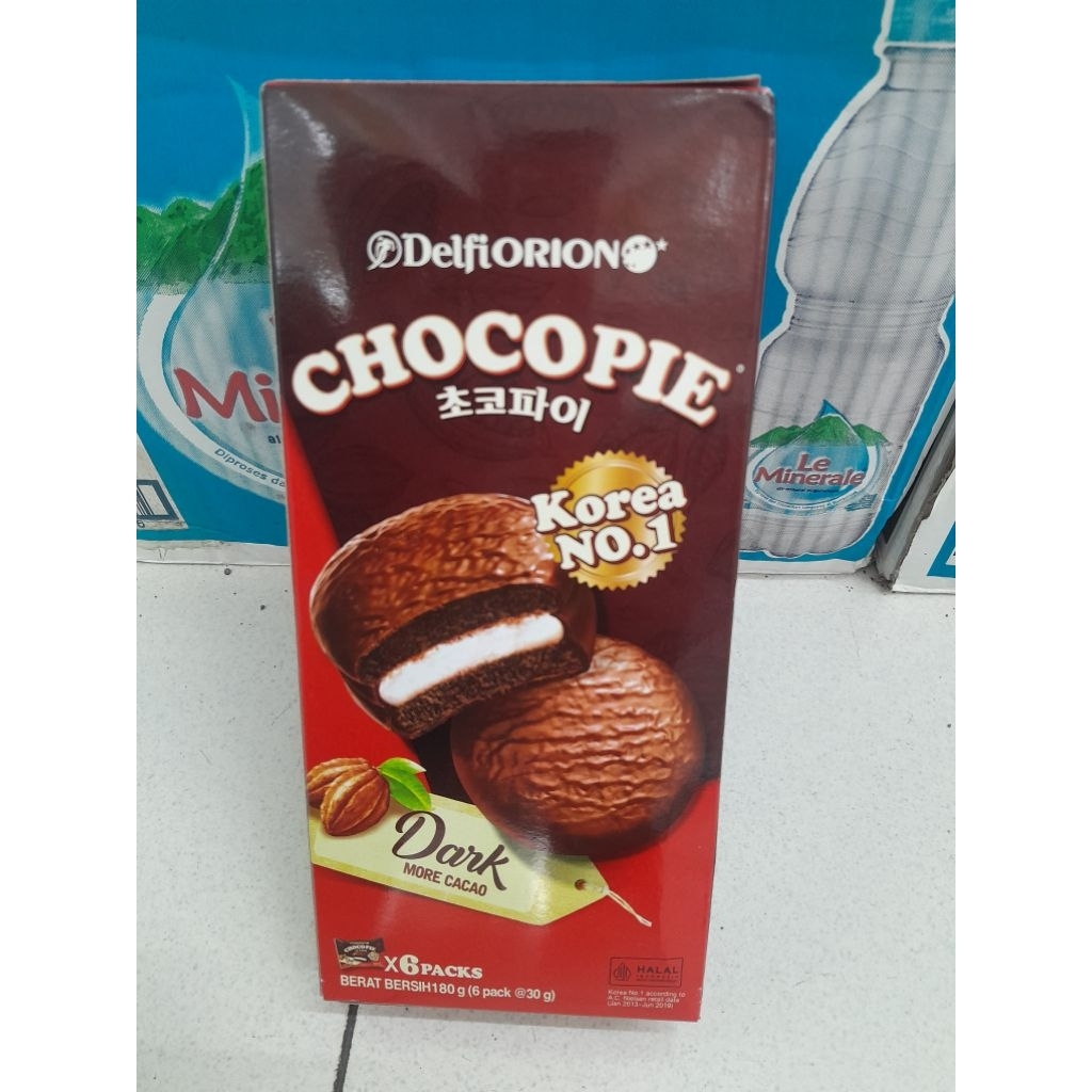 

Delfi orion chocopie dark choco isi 6pcs