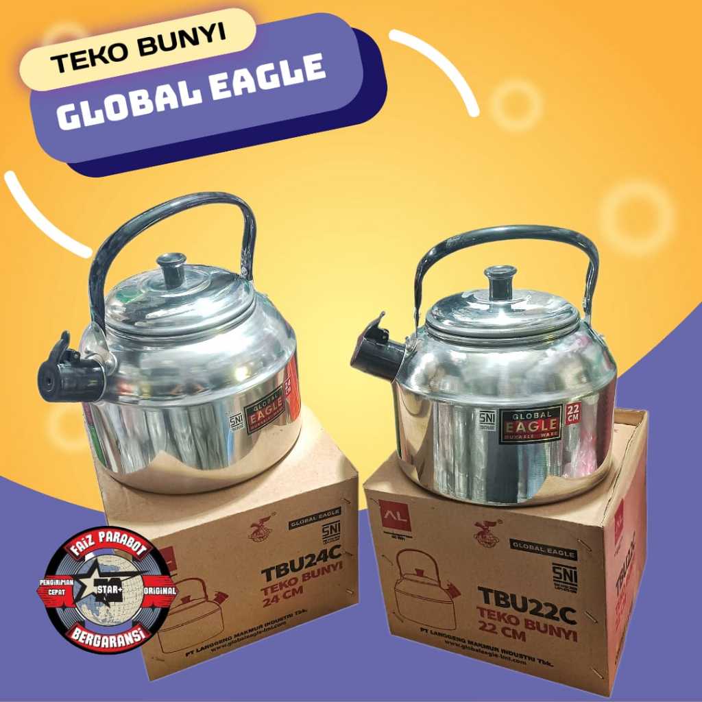 Teko Air Aluminium Global Eagle / Teko Bunyi Siul / Teko Siul / Ceret Air / Ketel Air / Teko Cor / C