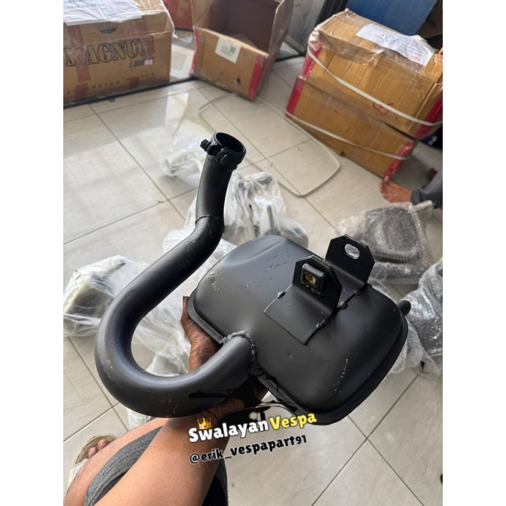 knalpot vespa spartan excell 200 200cc knalpot dgm vespa spartan excell 200