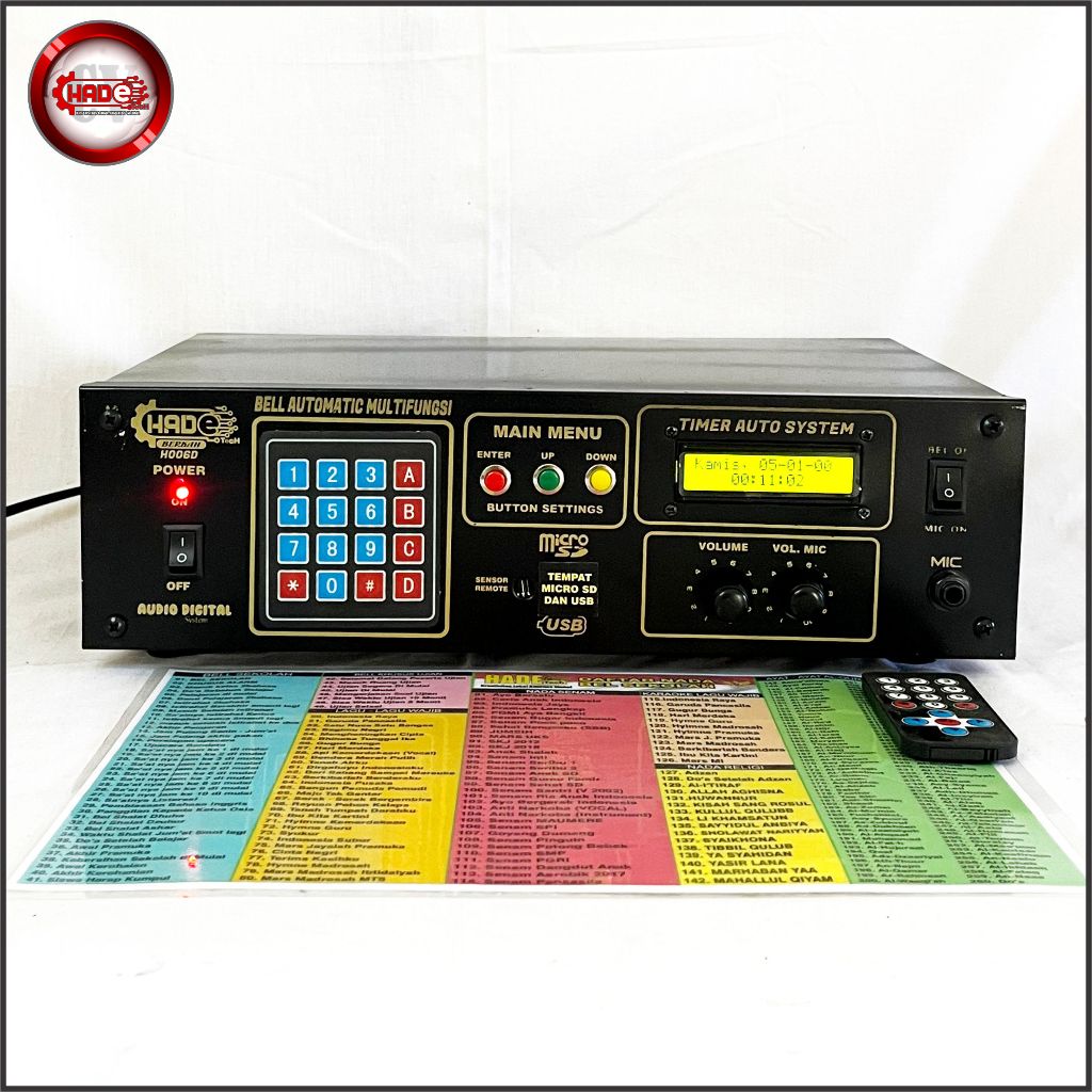 Bel Sekolah / pabrik otomatis dan manual 260nada