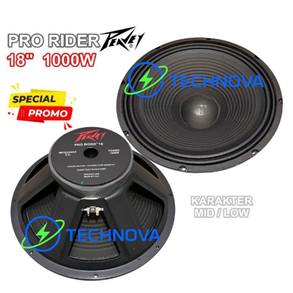 Speaker Komponen prorider 18 inch 1000 Watt Speaker Pro arider 18" 1000 watt