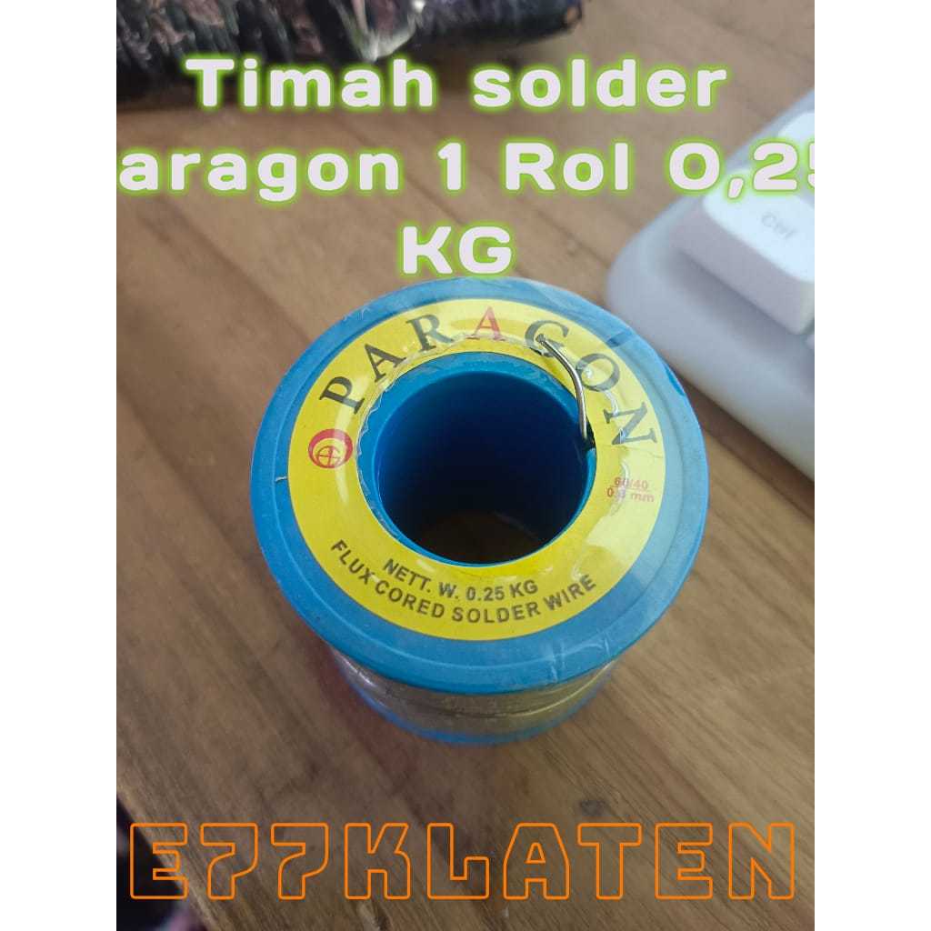 kawat tenol timah solder paragon 1 rol 0,25 kg