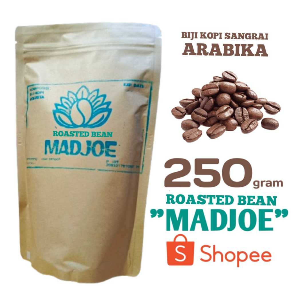 

Madjoe Roasted bean 250 gram,biji Kopi arabika Pilihan, Asli 100%,Kopi Sangrai, Kopi espresso
