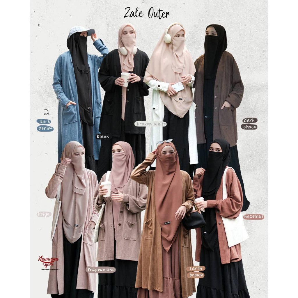 [READY] ZALE OUTER 2 BY KHUMAIRA SYARI/ OUTER SYARI CANTIK/ OUTER KEKINIAN/ OUTER MANIS/ JAKET WANIT