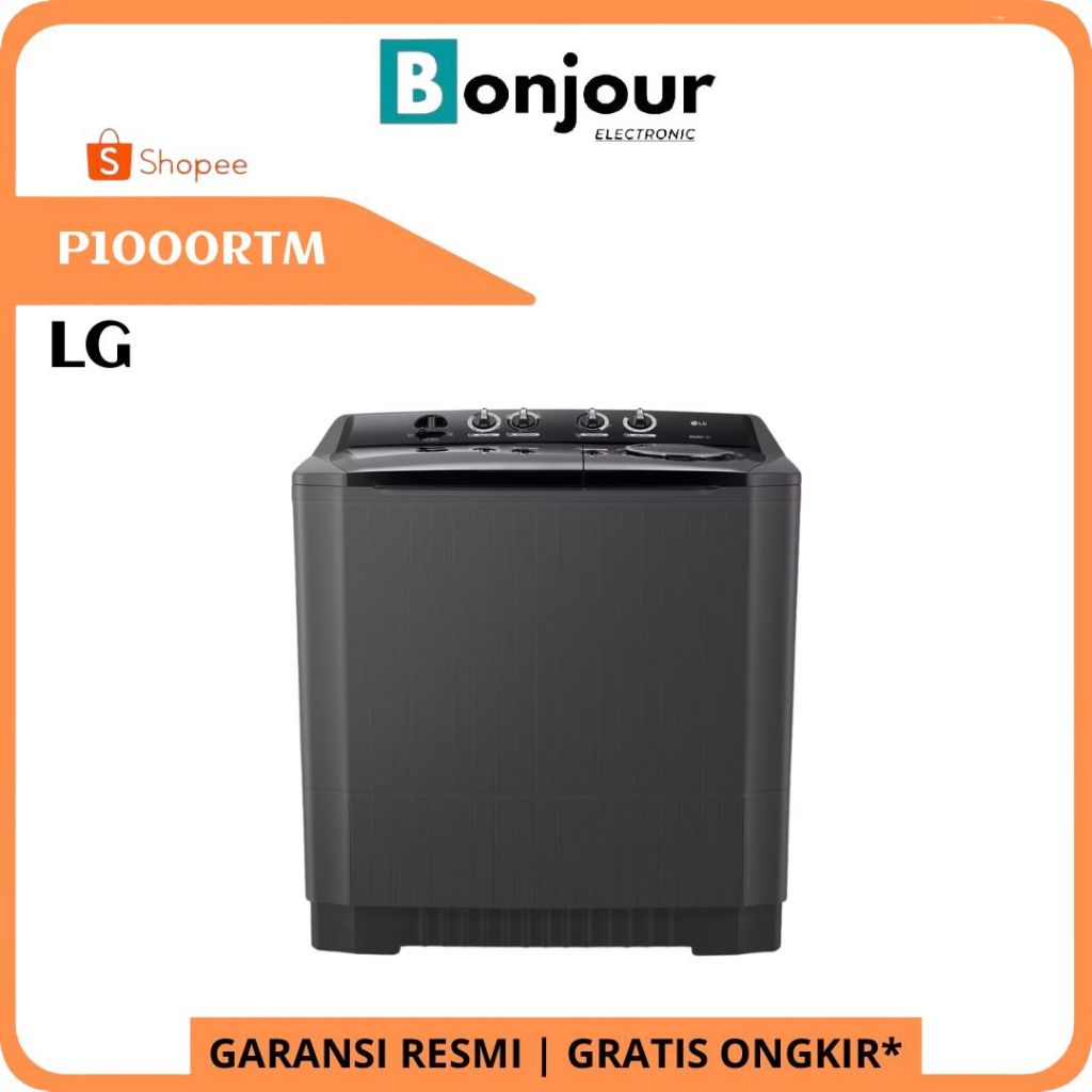 Mesin Cuci 2 Tabung LG P1000RTM Kapasitas 10 Kg Kg Mesin Cuci LG P1000 RTM