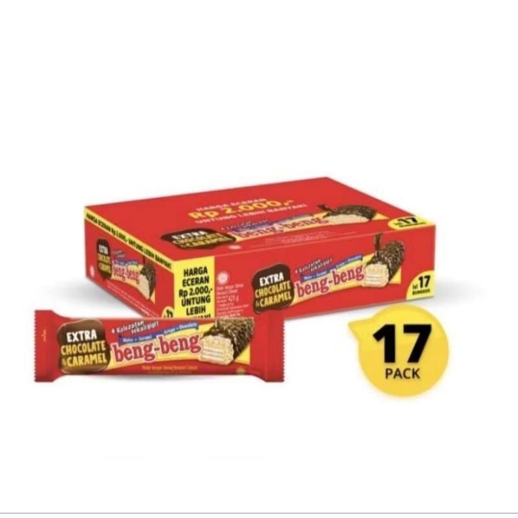 

Beng-Beng Wafer Chocolate 1kotak isi 17pcs