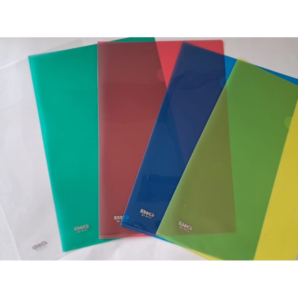 

Folder one atau Map L plastik ukuran folio/F4 satuan