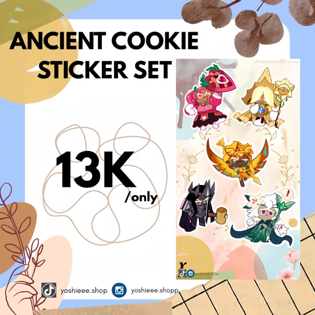 

Ancient Cookie Sticker set - vinyl Stickers Fan merchandise - MERCH BY YOSHIE