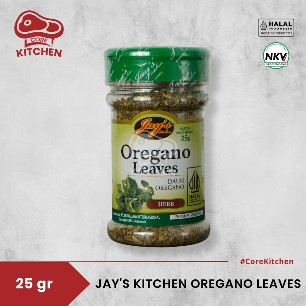 

Jay's Kitchen Oregano Leaves Herbs Daun Oregano 25 gram