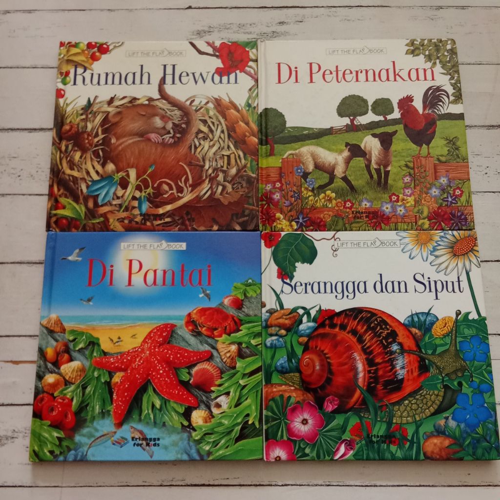BUKU ANAK LIFT FLAP BOOK // BERBAHASA INDONESIA