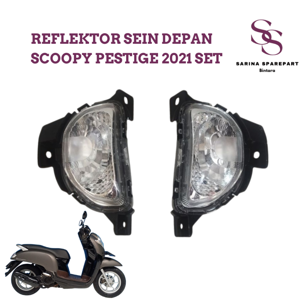 front winker reflektor sein depan scoopy pestige 2021 mika reflektor sein depan scoopy esp new set