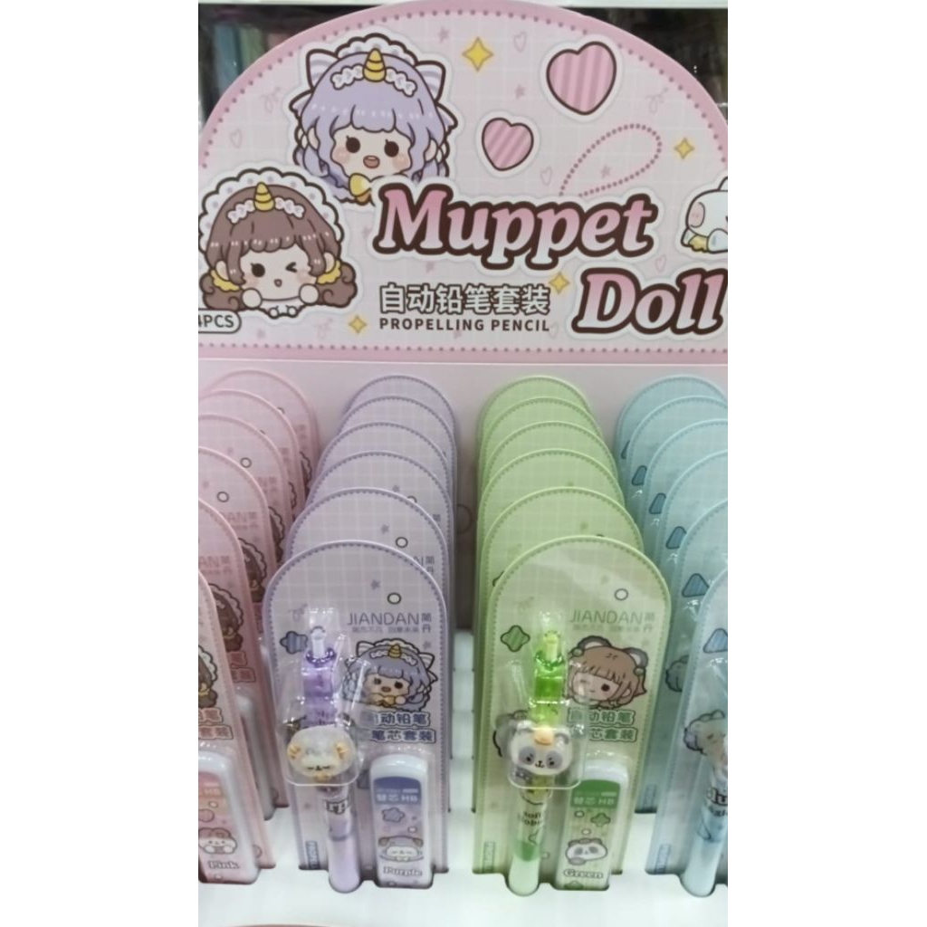 

pensil mekanik+Refill Muppet doll