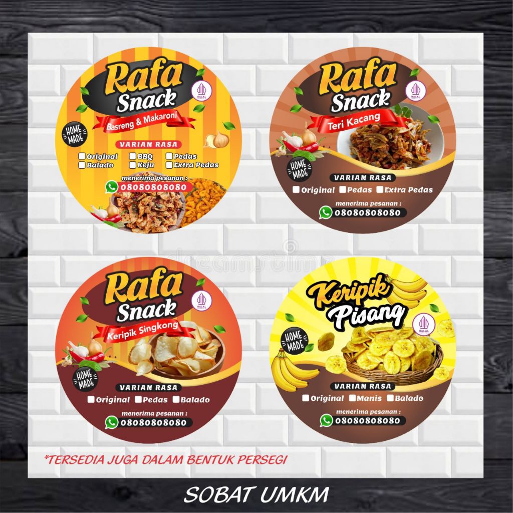 

label bulat 5cm cutting