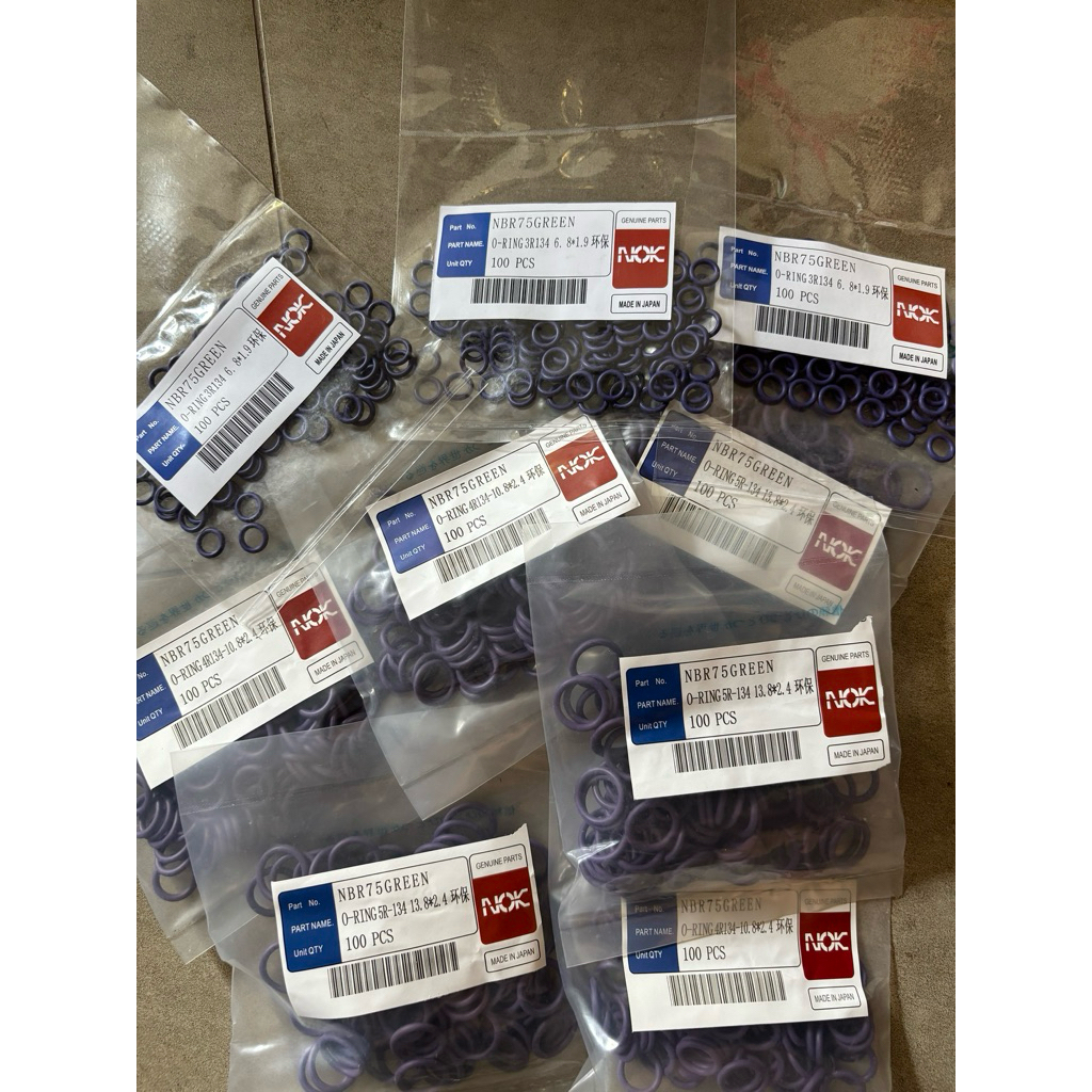 Seal oring Ungu R134 R134a AC Mobil 1/2 5/8 3/8