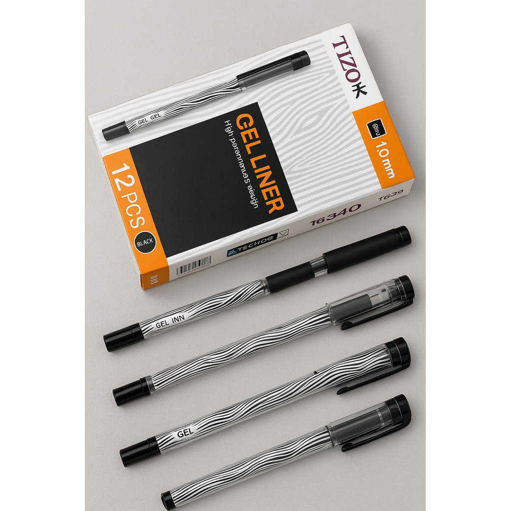 

10 pcs bolpen Gel Pen Tizo TG 340 1.0mm Pulpen Tizo TG 33404-2 pen Gell Tizzo untuk tanda tangan 10 pcs