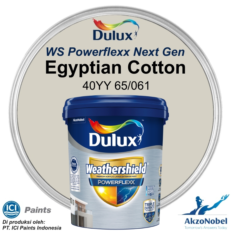 CAT DULUX WEATHERSHIELD POWERFLEXX 20 LT - EGYPTIAN COTTON 40YY 65/061