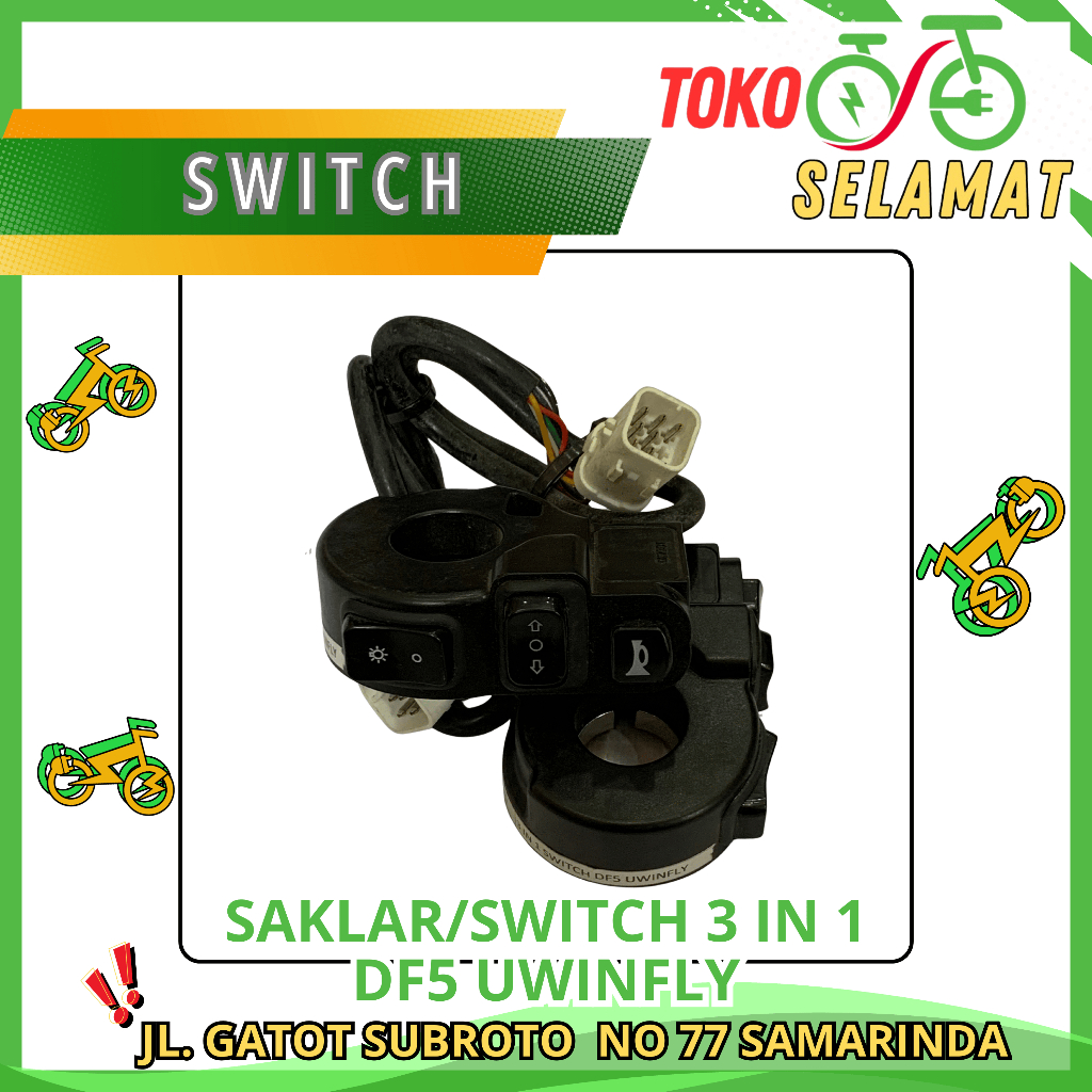 SAKLAR/SWITCH 3 IN 1 DF5 UWINFLY
