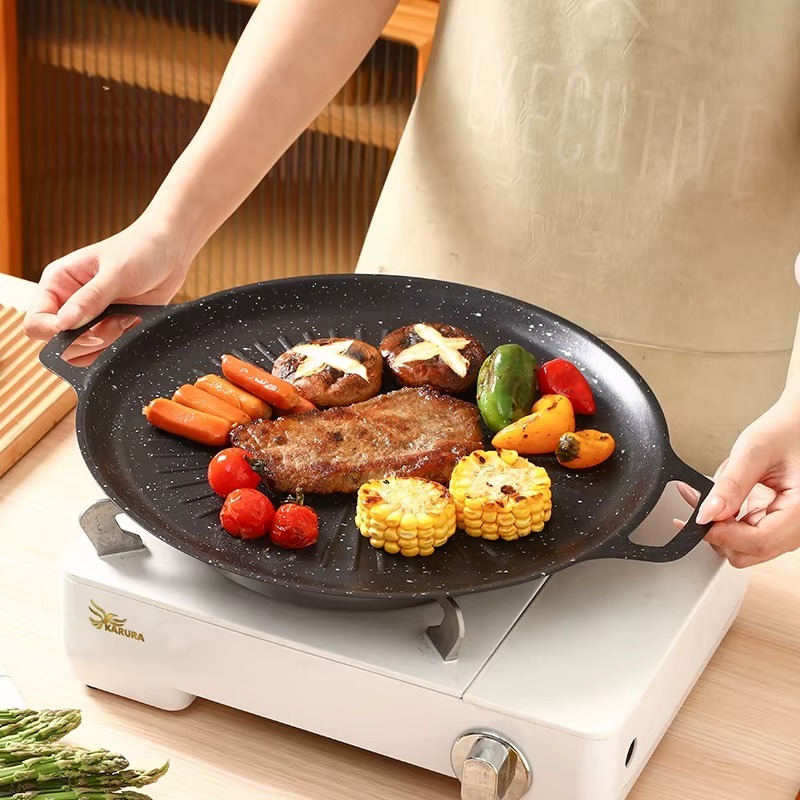 bestpromo wajan anti lengket teflon anti lengket grill pan anti lengket/alat grill panggangan bbq