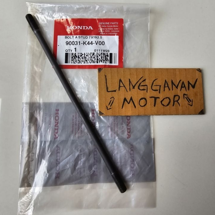 ORIGINAL AHM BAUT MESIN ANCER TUSUK SATE PENDEK BEAT SCOOPY VARIO ESP STARTER HALUS 19,2CM 90031K44V