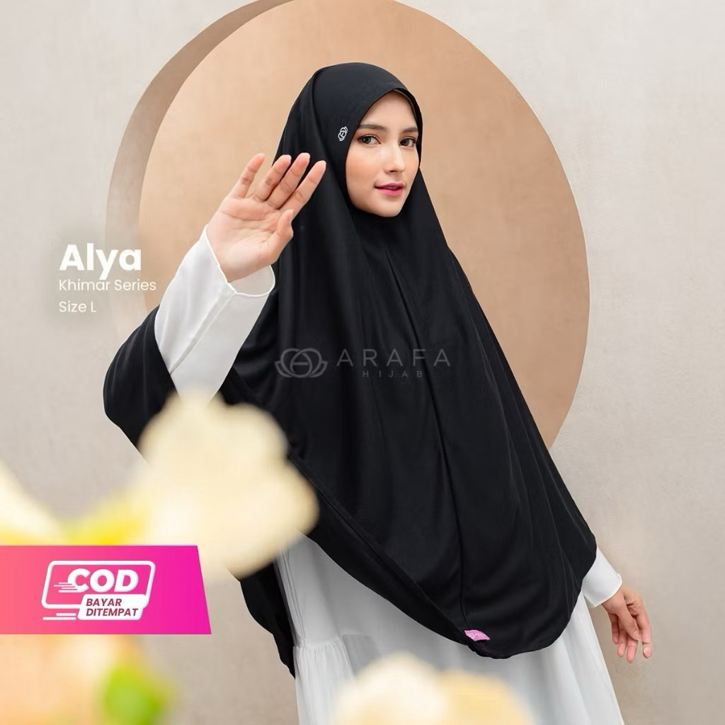 Arafa Hijab - Khimar Alya Size M & L | Khimar Instan Daily | Khimar Soft Pad Syari