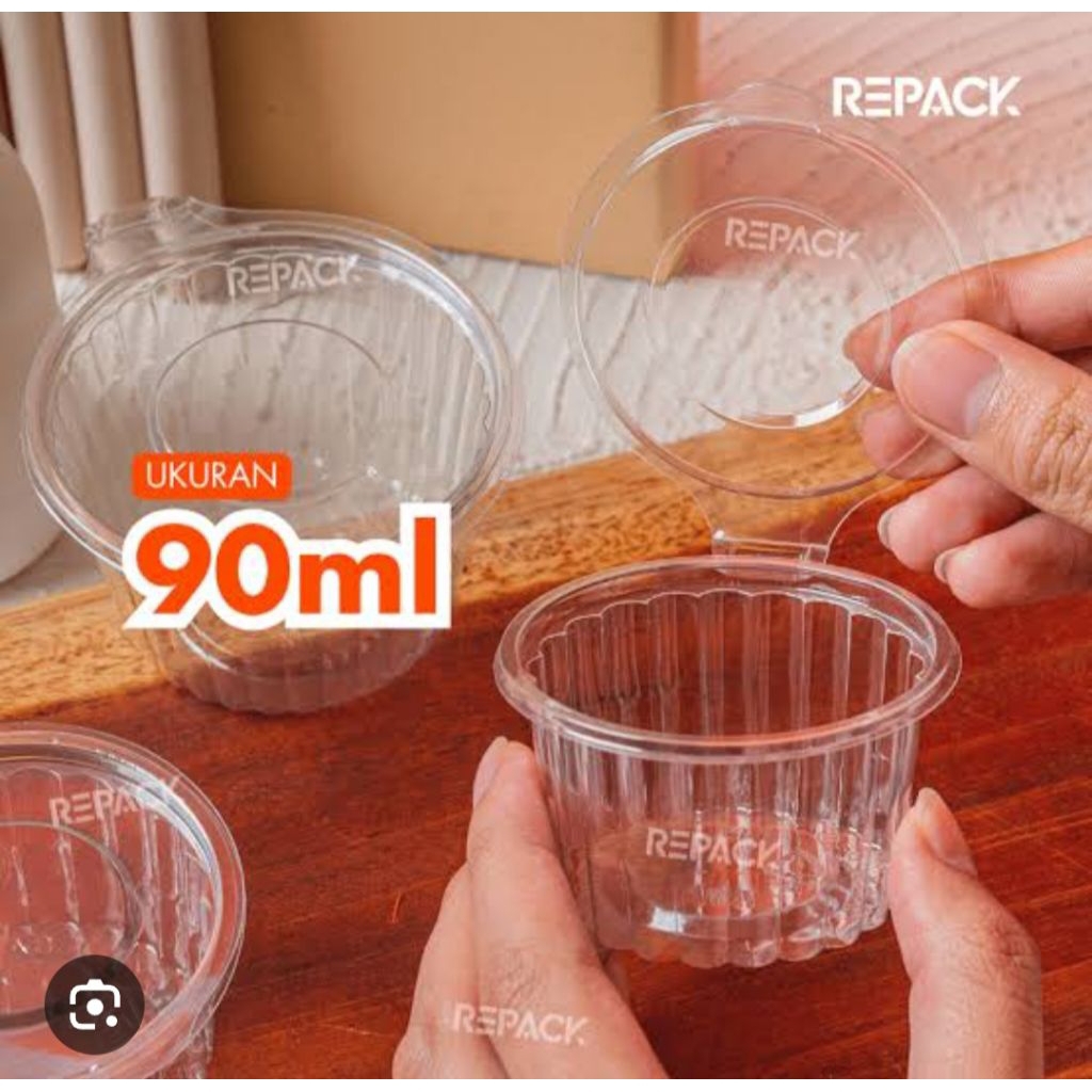 Cup Puding / Cup Saos /Cup mika NS Agar Jelly Saus sambal UK. 90 ml