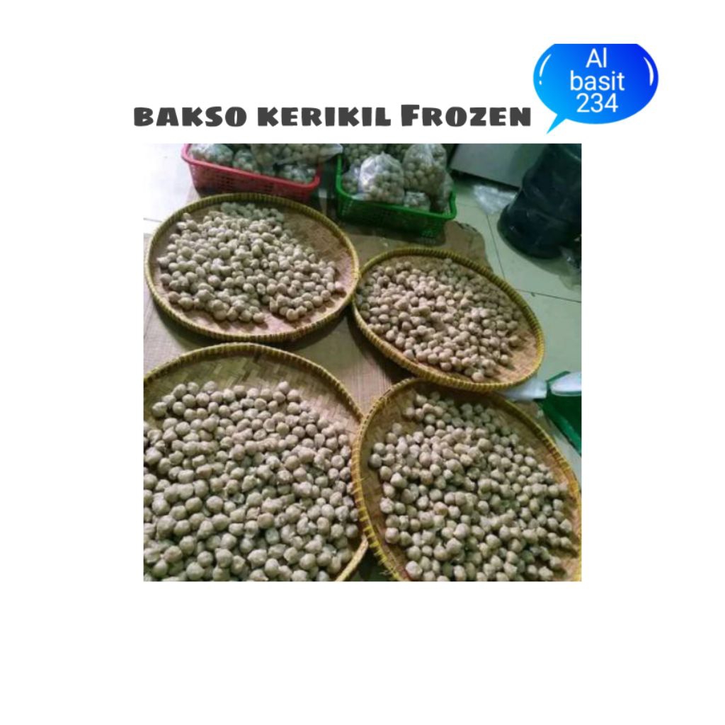 

promo bakso kerikil ayam isi 50 butir fresh dan di pakum plus bumbu