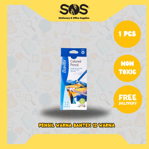 

Bantex Colored Pencil 12 Warna 1 pcs