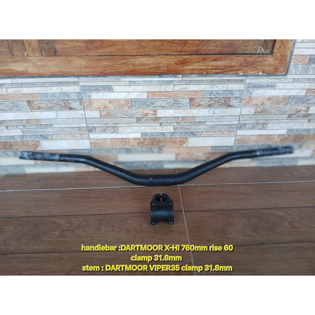 DARTMOOR cokpit handlebar DARTMOOR X-HI 760mm rise 60 clamp 31.8 stem DARTMOOR VIPER