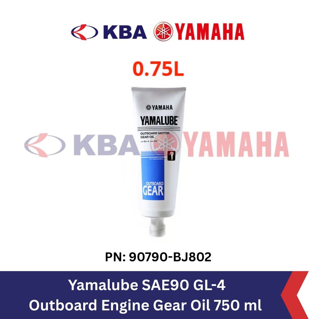 Yamalube SAE90 GL-4 Outboard Engine Gear Oil 750 ml (PN: 90790-BJ802) - oli gardan, oli kaki