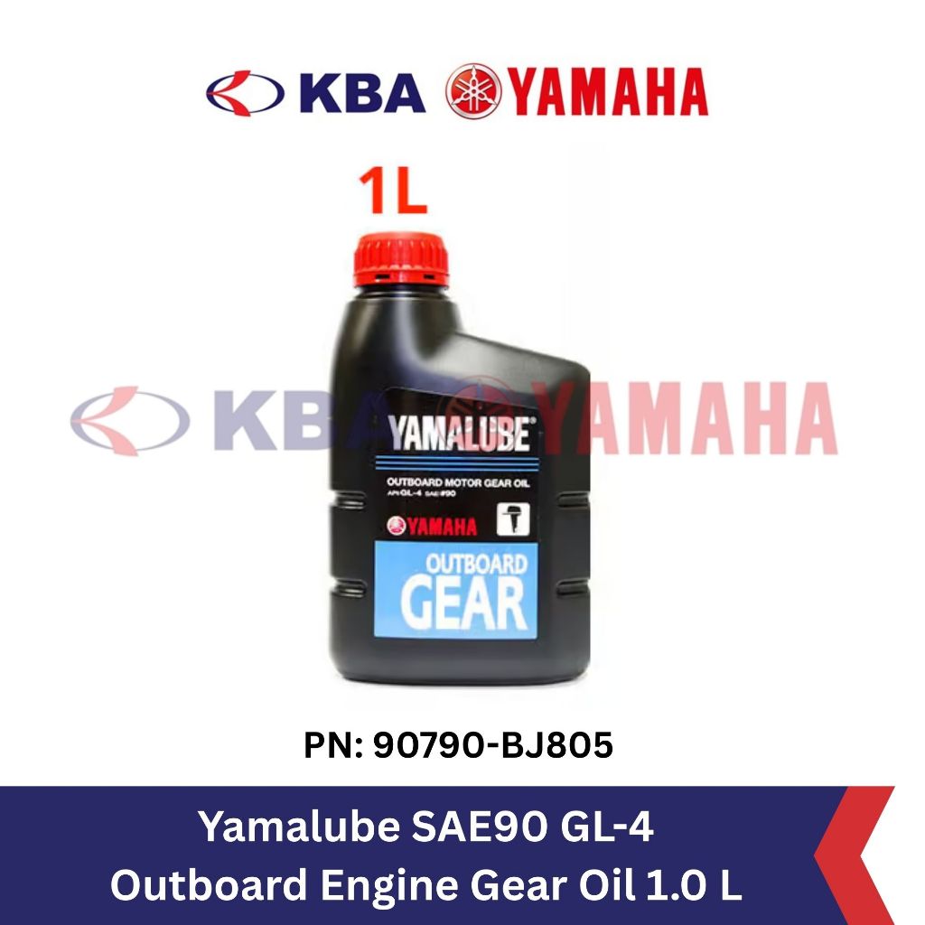 Yamalube SAE90 GL-4 Outboard Engine Gear Oil 1.0 LITER (PN: 90790-BJ805) - oli gardan, oli kaki