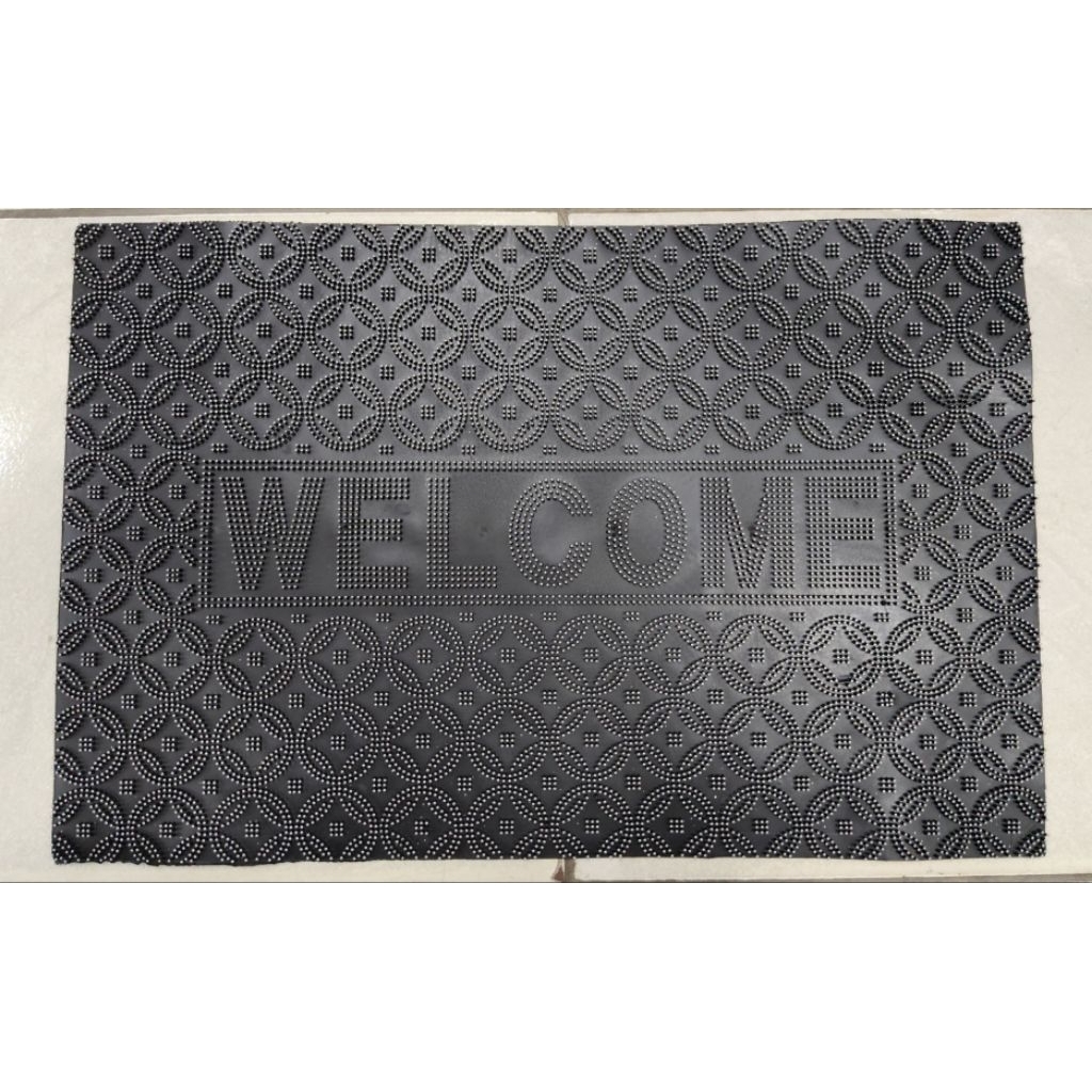KESET KAKI KARET DURI WELCOME 38 X 58 CM / KESET LANTAI / KESET DURI / KESET WELCOME