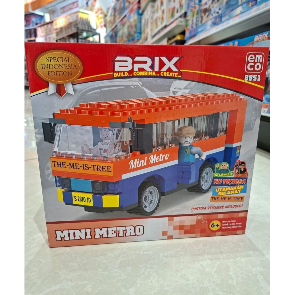 Mainan Emco Brix Mini Metro Original Mainan Miniatur