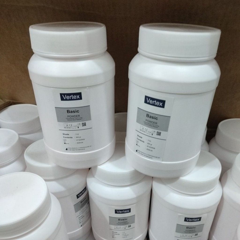 VERTEX HOT CURING / POWDER Heat Cure Vertex Basic / Powder HC Vertex Original 500 gr / bubuk Vertex 