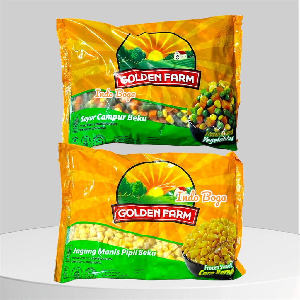 

Golden Farm Vegetable Frozen / corn kernel jagung pipil beku / mix vegetables