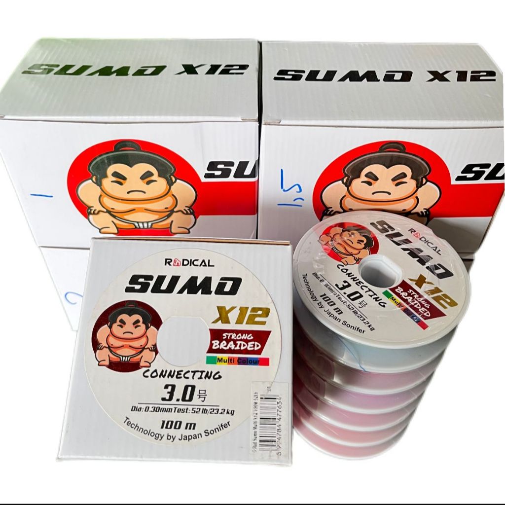 Senar PE SUMO X12 PE Line SUMO X12 Senar Murah Dengan 12 Lilitan