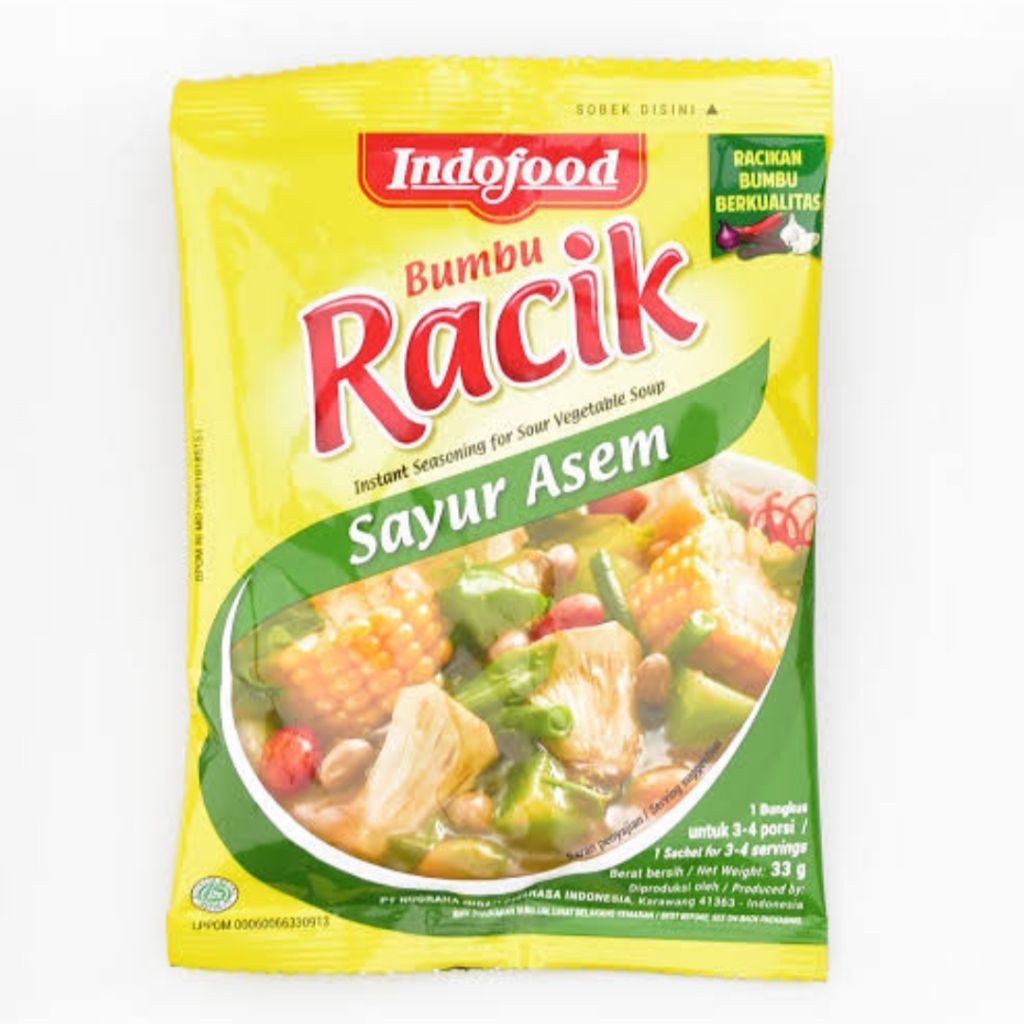 

Bumbu Racik Sayur Asem Indofood 33 gram sachet (1 pcs)