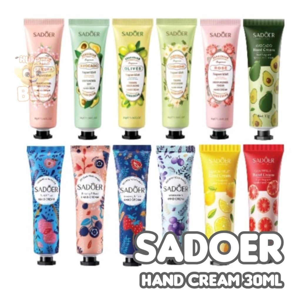 Hand Cream 30ml Sadoer Natural Harum