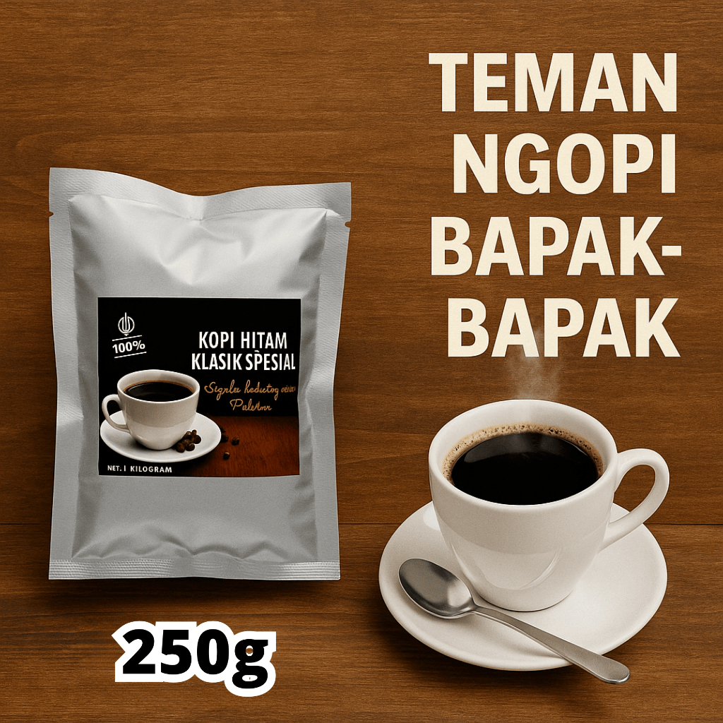 

Kopi Bubuk Hitam Robusta Spesial Instan Coffee Tubruk