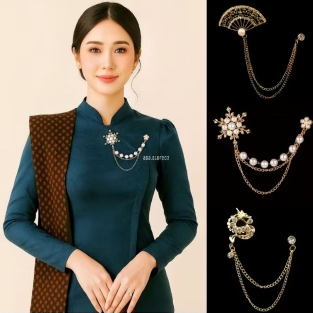 Bros Rantai Kebaya Janggan/Bros Jeng Yah/Bros Jurai/Bros Pin Baju Melayu