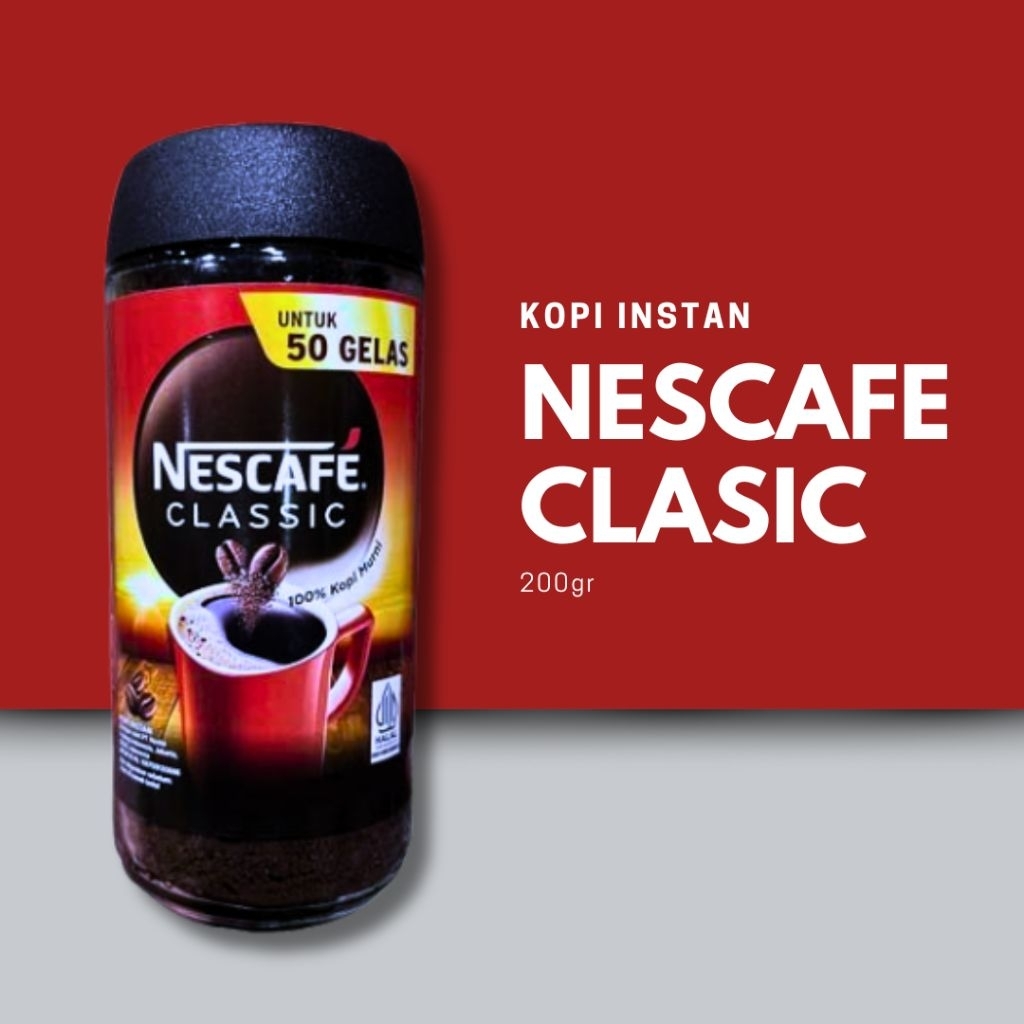 

NESCAFE Classic Kopi Instan Hitam