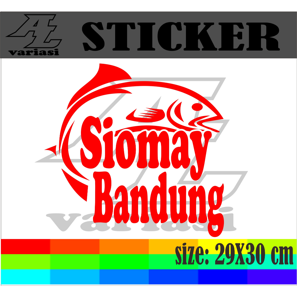 

CUTTING STIKER TEMPELAN NAMA JUALAN SIOMAY BANDUNG DENGAN UKURAN 29X30 CM