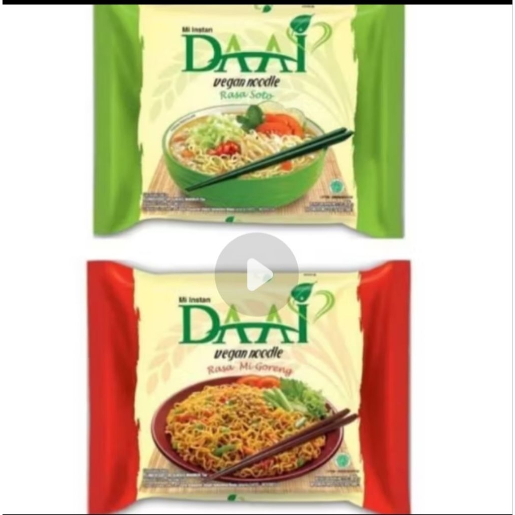 

Mie daai vegetarian goreng dan soto