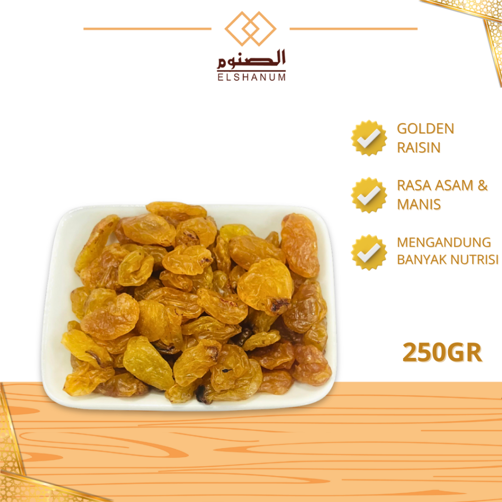 

Kismis Golden Raisin 250gram / Oleh oleh haji dan umroh / KISMIS GOLDEN RAISIN / KISMIS ANGGUR